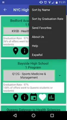 NYC High Schools android App screenshot 2